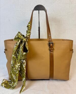 Coach Y2K Hamptons Gallery Lunch Tote in Caramel-Tan Cowhide